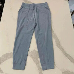 Marc New York Andrew Marc Blue Rib Knit Soft Slim Jogger Pants Women’s Medium